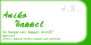 aniko wappel business card